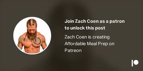 zach coen patreon